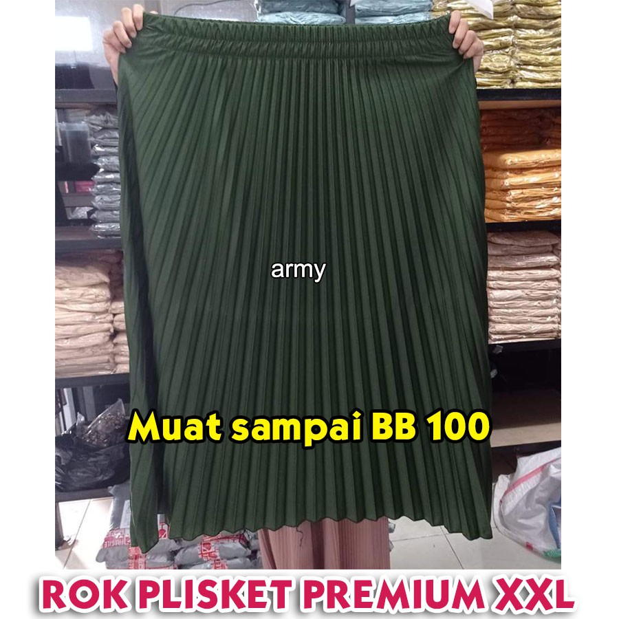 BB 100 kg - Rok plisket premium super jumbo xxl - Rok plisket bumil