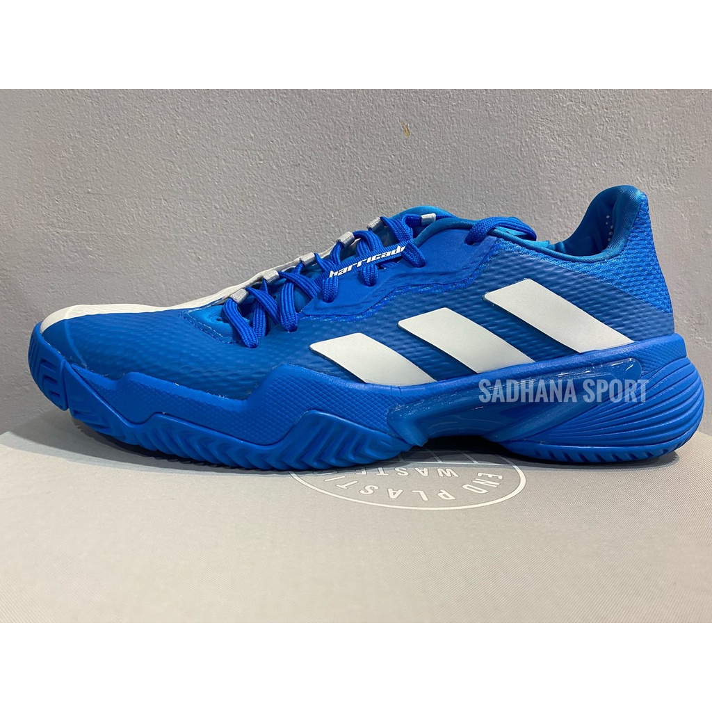 Sepatu Tenis Adidas Barricade M 2022 Putih Biru