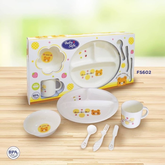 Baby Safe Feeding Set Peralatan Makan Bayi Piring Mangkuk Sendok Gelas FS601 FS602 FS603