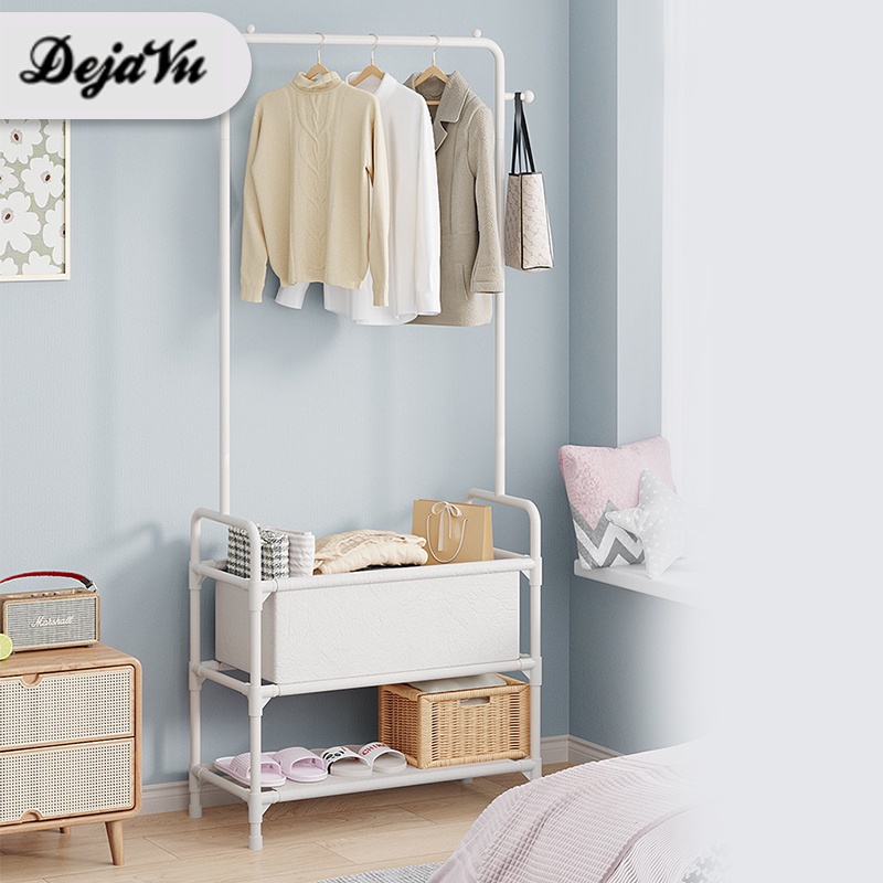 Dejavu Rak Gantungan Baju Tempat Buku Rak Sepatu Susun Penyimpanan Pakaian Berdiri HSH120