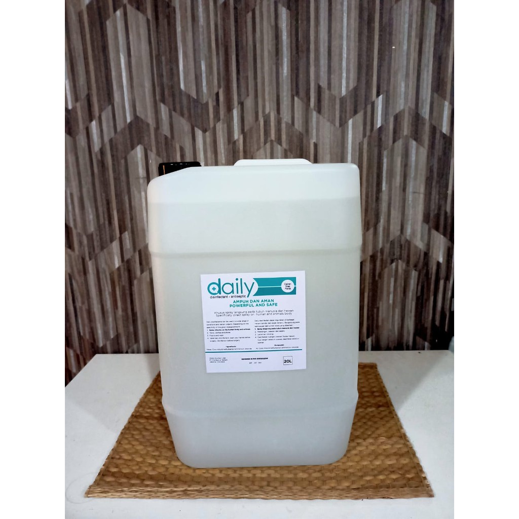 DESINFEKTAN DISINFEKTAN DAILY REGULER ANTISEPTIC 20 LITER ANTI VIRUS READY TO USE