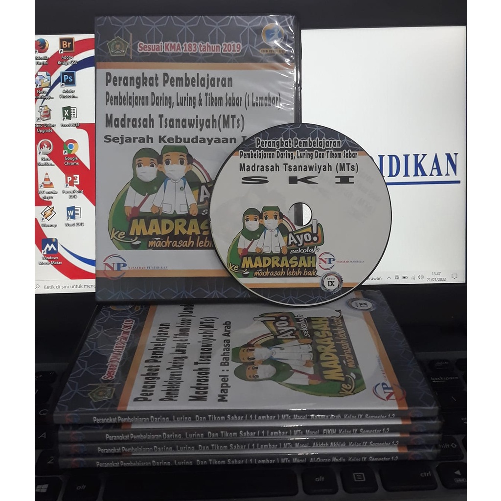 CD RPP 1 LEMBAR DARING, TATAP MUKA &amp;TIKOM SABAR,MTS, MAPEL SKI,KELAS 7,8, 9, 2 SEMESTER, SESUAI KMA183TAHUN 2019