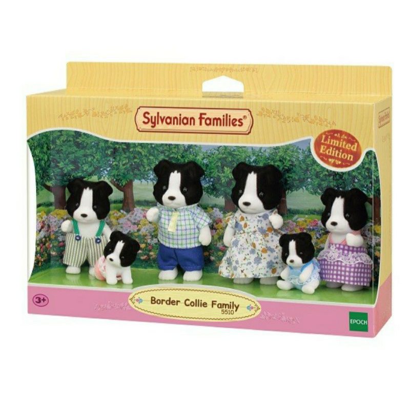 Sylvanian Families Collie Border Family