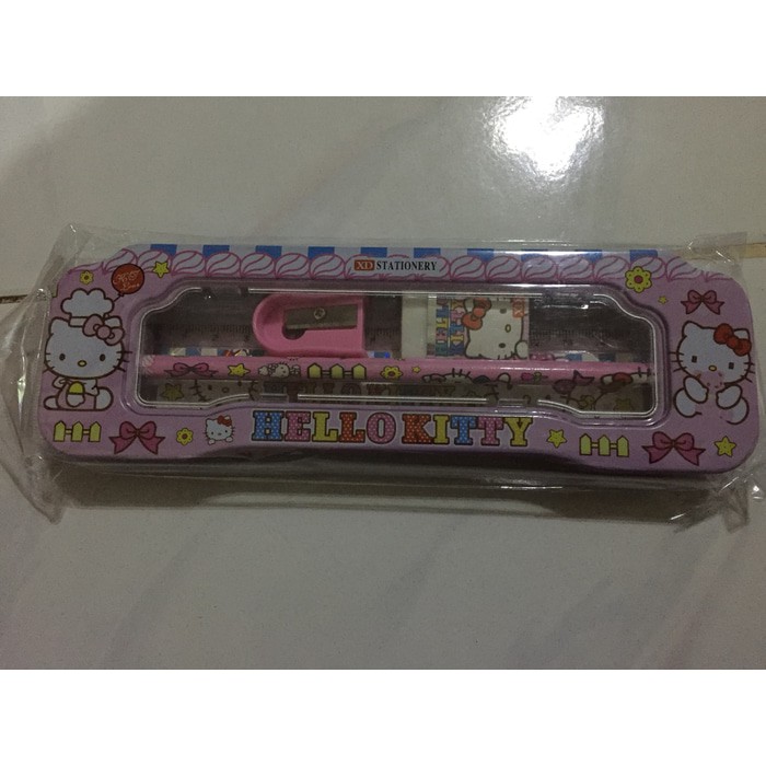 

Kotak pensil besi dan set alat tulis