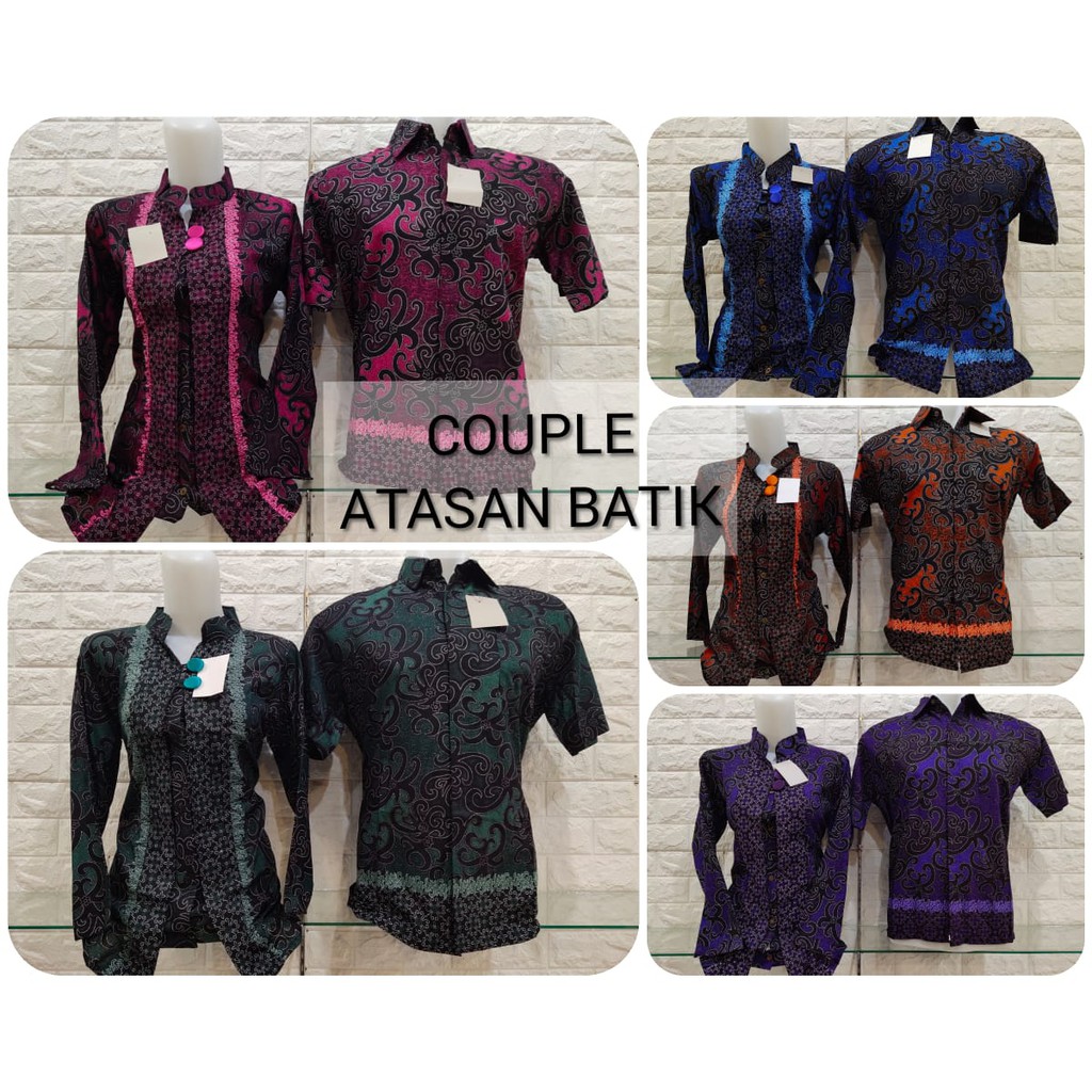 BATIK COUPLE ATASAN MOTIF CUMI COUPLE TERBARU