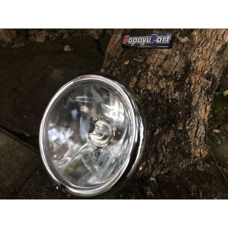 Jual Lampu Depan Headlamp Jute Kaca Putih | Shopee Indonesia