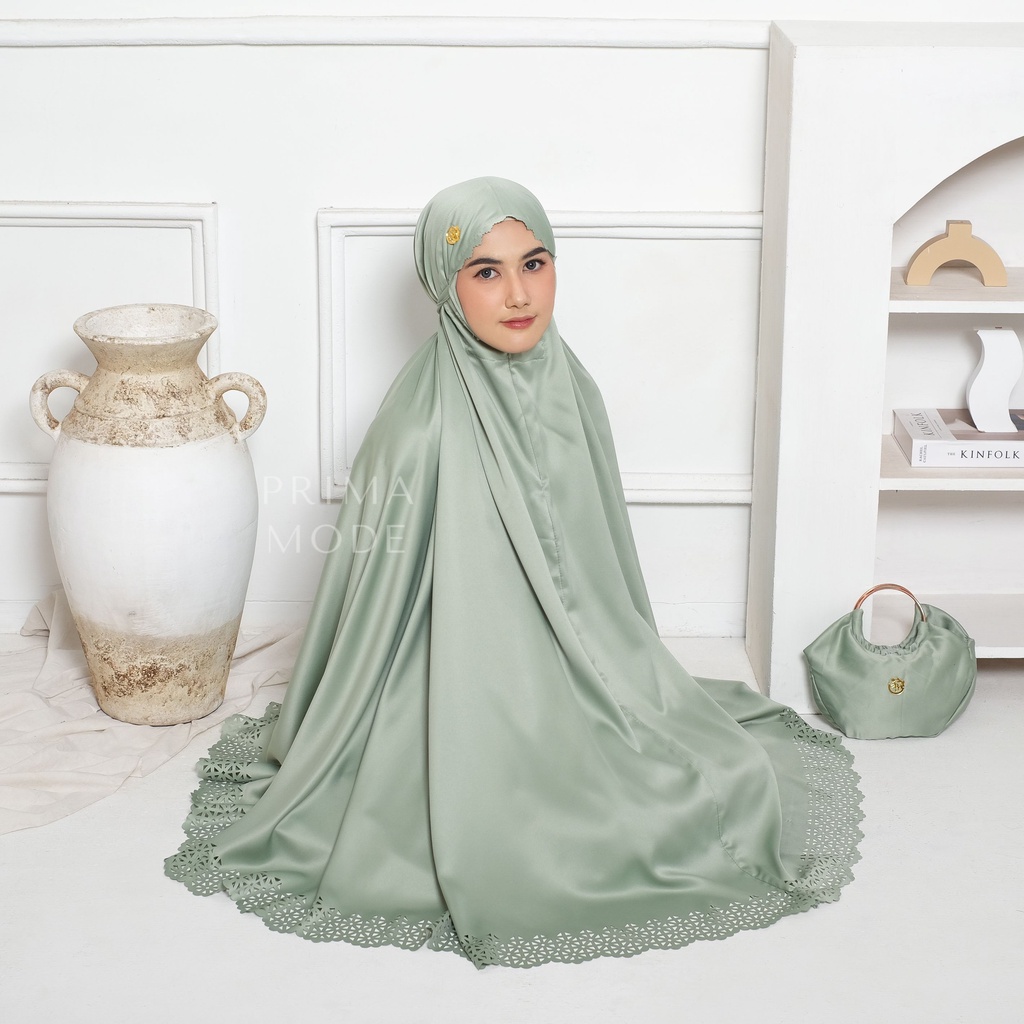 PRIMA MODE - (Free sajadah)Mukena Motif Dewasa Aliyah Katun Premium Semi Rayon | Mukena travel Mukena remaja Bahan Katun semi Rayon Premium Motif Kekinian Adem