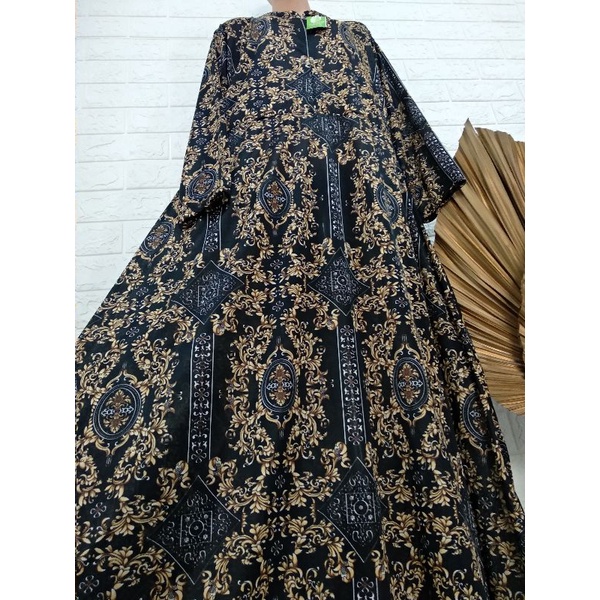 Gamis Hyget Jumbo Sultan Gracia Sabina Gamis Jumbo Termurah-Sultan Hitam