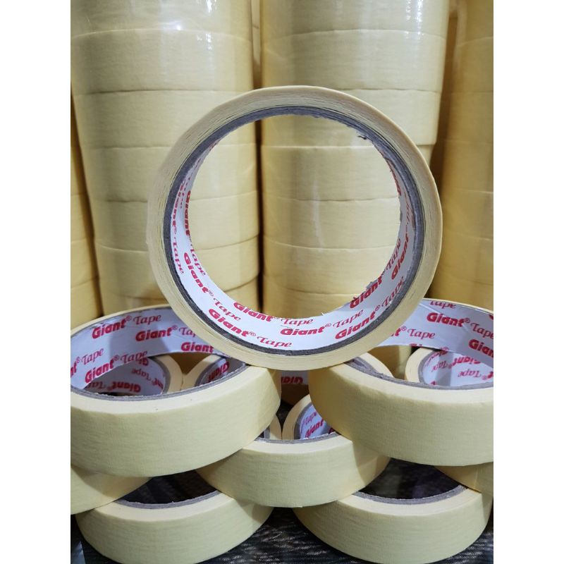 Lakban Kertas 20 Meter Lebar 24Mm Lakban Masking Tape