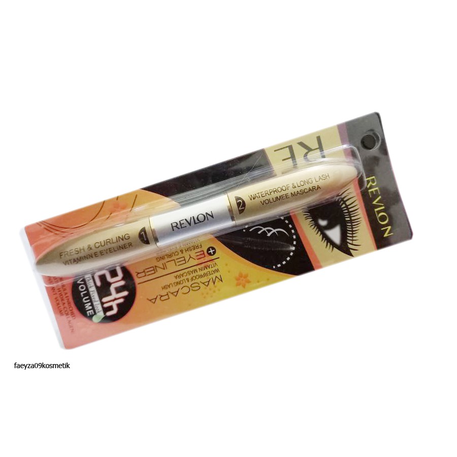 mascara + eyeliner revlon 2in1 // maskara // eyeliner