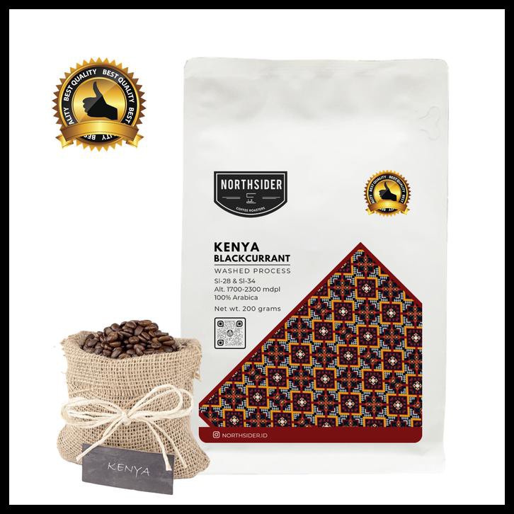 

OE17 BIJI KOPI ARABICA KENYA AA BLACKCURRANT - 200GR NORTHSIDER COFFEE - BIJI KOPI 449N