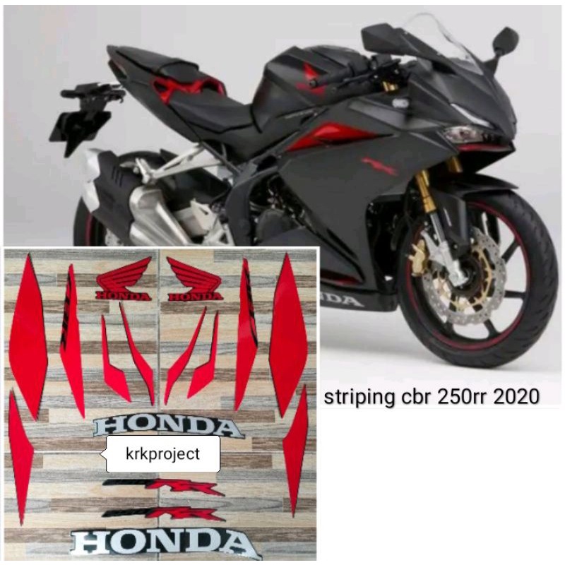 striping sticker lish body honda cbr 250 rr cbr250rr cbr 250rr lish body hitam