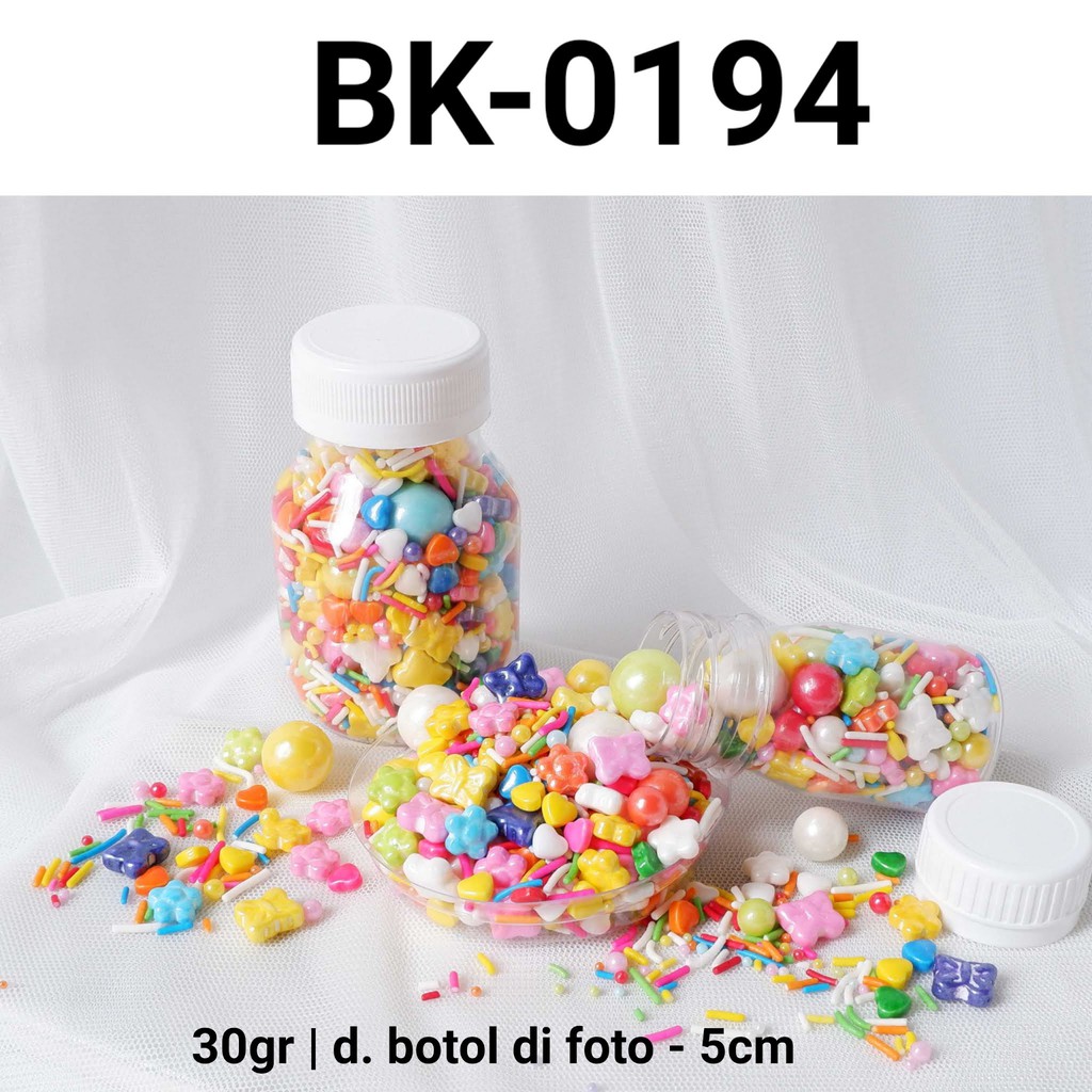 

BK-0194 Sprinkles sprinkle sprinkel 30gr 30 gram mix warna warni yamama baking grosir murah sprinkles cake dekorasi mutiara trimit decoration story sprinklestory sprinklesstory sprinkle story yamama baking