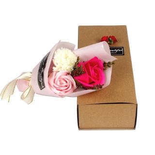 Romantis Bunga  Anyelir Sabun Kotak Wangi Mandi Kelopak  
