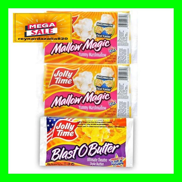 

Chrnar Paket Duo Mallow Butter (2Mm, 1Bob) - Jolly Time Mircowave Popcorn Chch50D