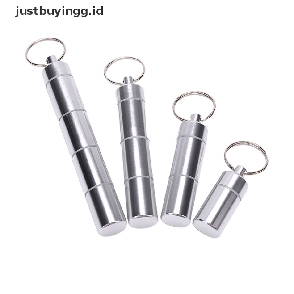 (Justbuyingg.Id) Gantungan Kunci Bentuk Kapsul 17mm Bahan Aluminum Anti Air