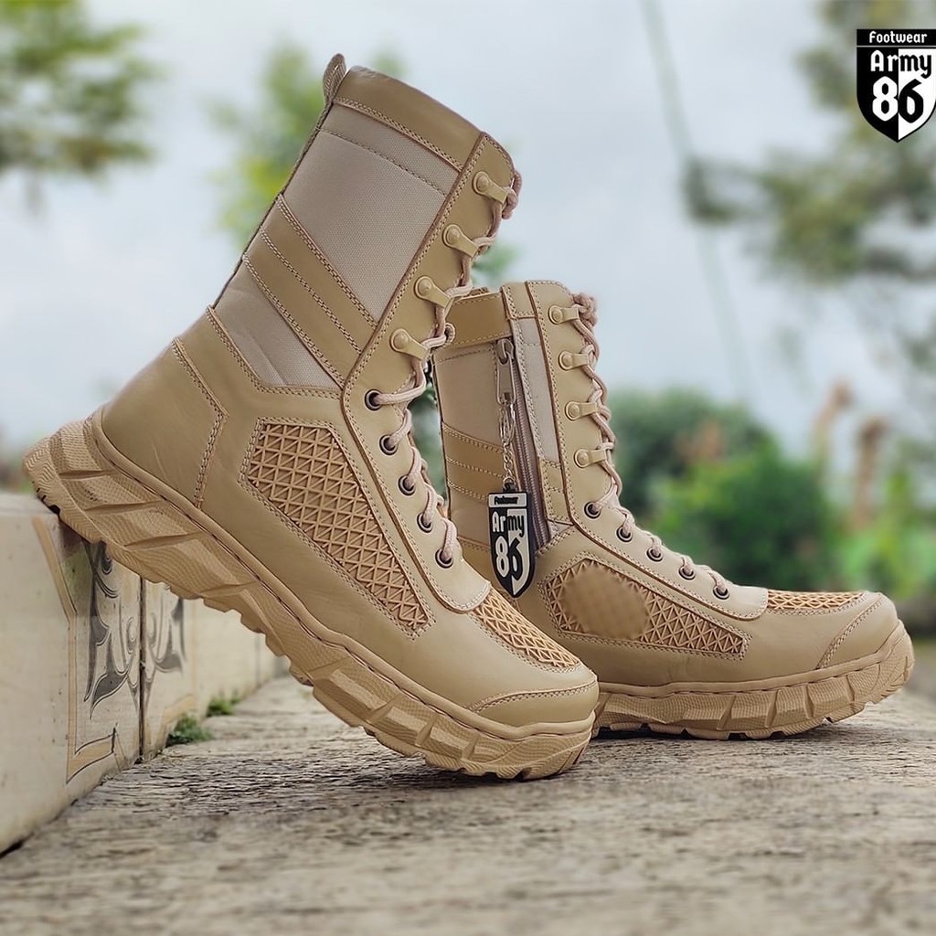 SEPATU PDL ARMY 86 RAIDERS KULIT SAPI ASLI SEPATU PDL DINAS LAPANGAN TNI POLRI SECURITY SATPAM