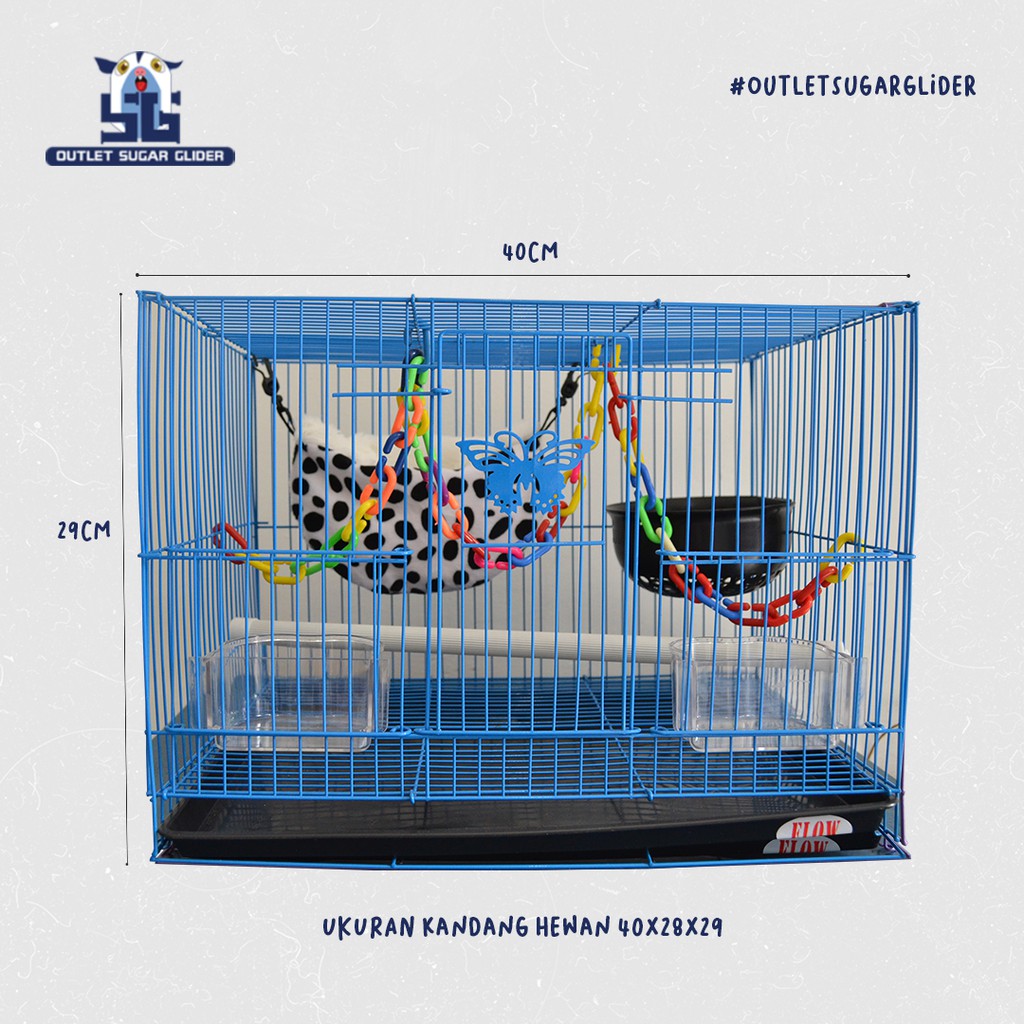 SPESIAL PAKET KANDANG SUGAR GLIDER 40CM