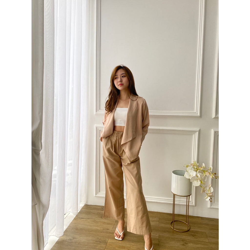 Luna  Linen Culotte Pants Highwaist | Celana Kulot | celana wanita | Celana Panjang | Linen Bangkok