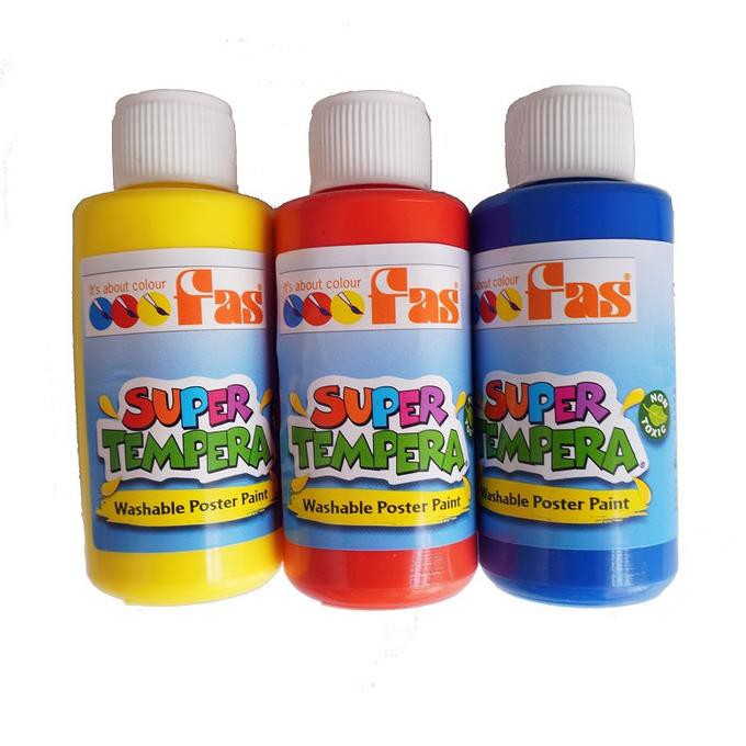 

PERALATAN MELUKIS FAS SUPER TEMPERA WASHABLE PAINT CAT ALAT LUKIS