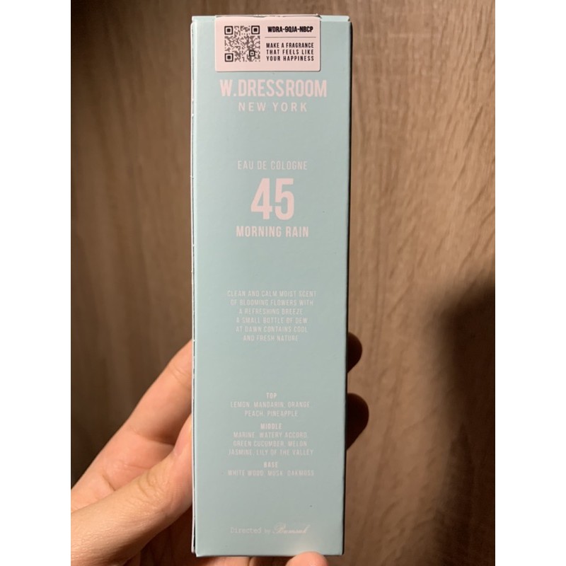 (Booked) W.Dressroom 45 Morning Rain Eau de Cologne