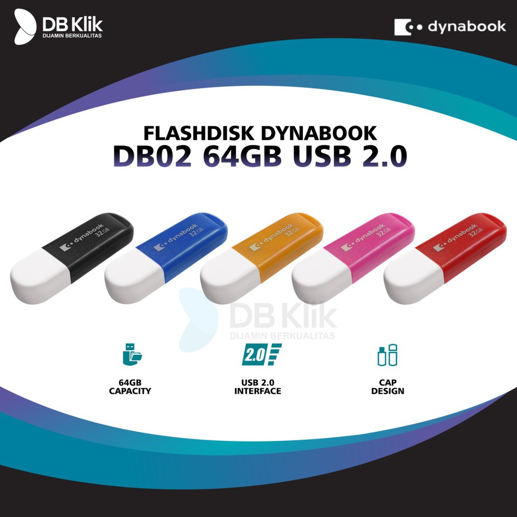 Flashdisk DYNABOOK DB02 64GB USB 2.0 - USB Flash Drive Dynabook 64GB