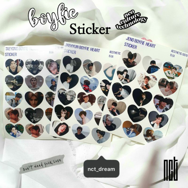 

NCT 127 HEART STICKER CUTTING DECO BOYFRIEND/STICKER LOVE AESTHETIC