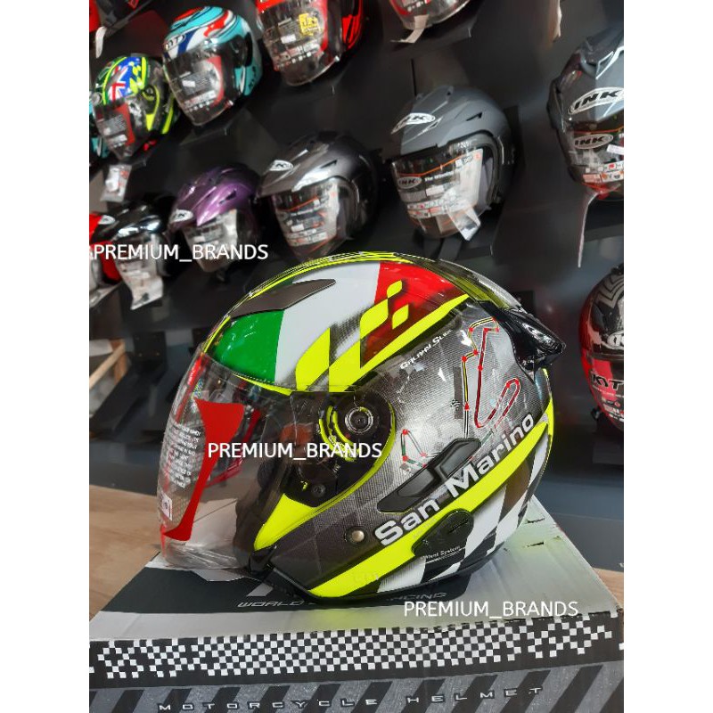 KYT GALAXY SLIDE SAN MARINO YELLOW FLUO/BLACK