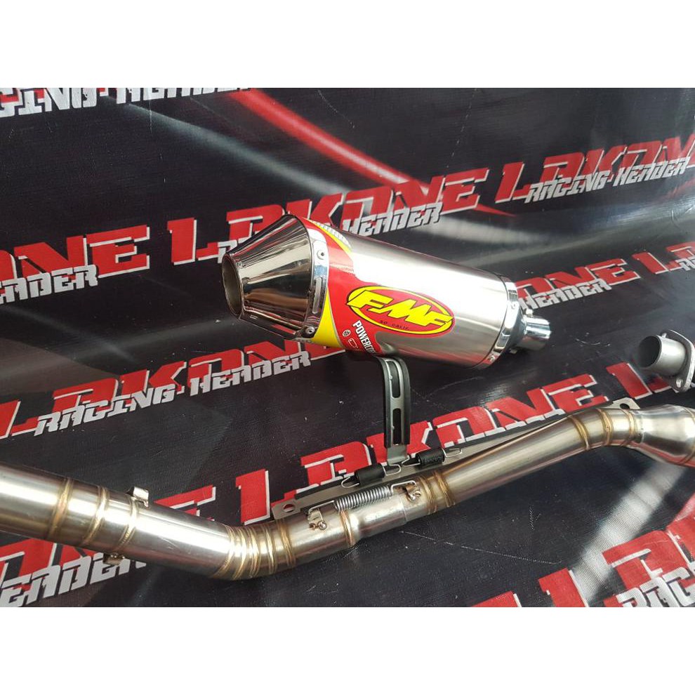 Hemat Knalpot Fmf Powercore4 Mesin Tiger Scorpio Crf230 Model Trail Promo