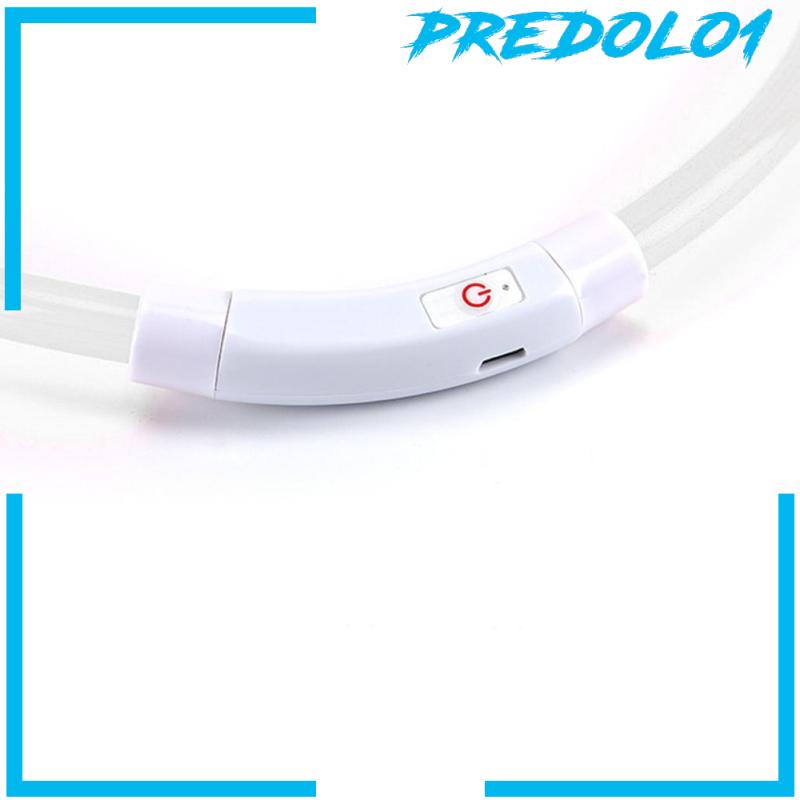 [PREDOLO1] USB Rechargeable LED Dog Pet Collar Flashing Luminous Safety Light Up