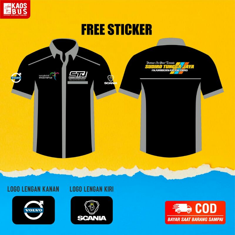 Kemeja Pria Kemeja Cowok Kemeja Bismania Bus Mania Sudiro Tungga Jaya