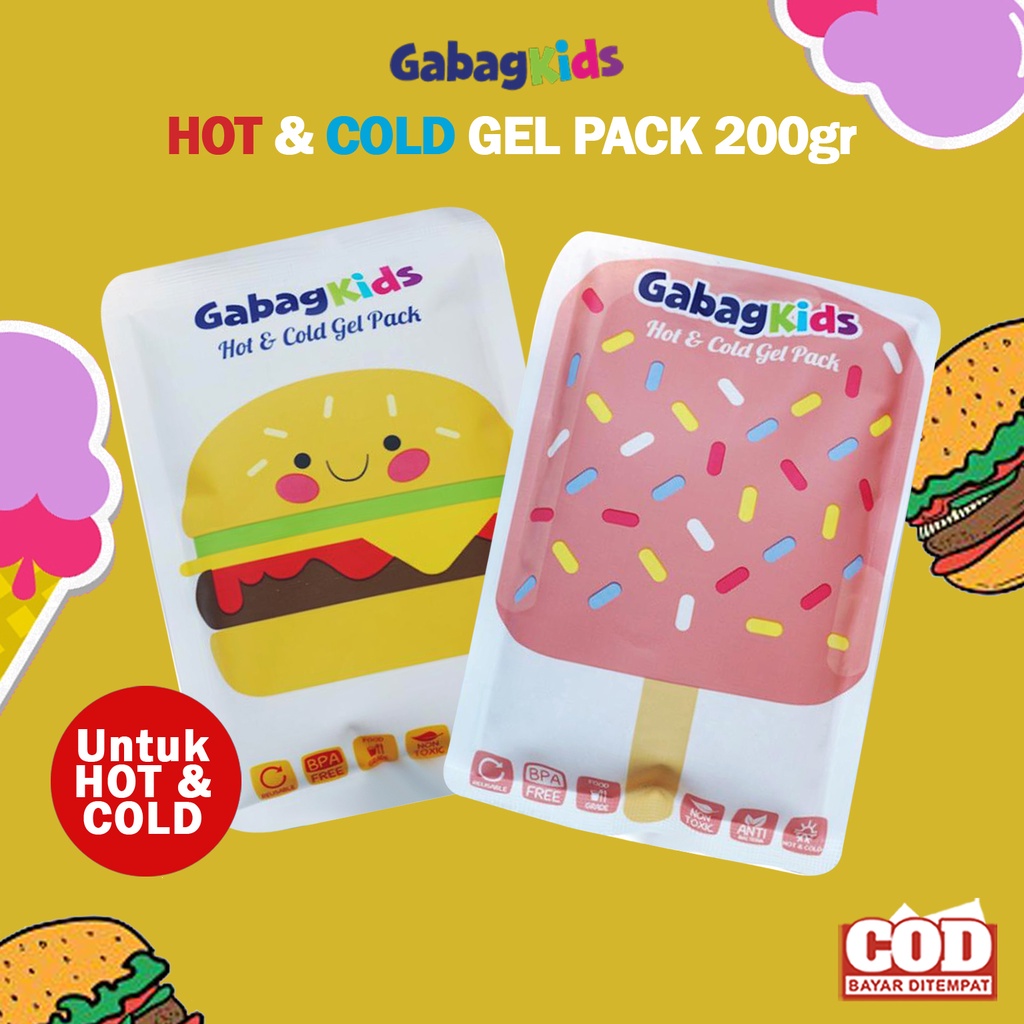 Ice Gel pack GABAG KIDS 200 gram kecil ice pack pendingin minuman dan makanan ice gel asip es jell pendingin ruangan