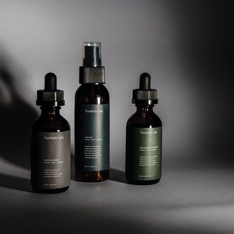 TUMBUHLAB Original - Peppermint - Mist Serum Vitamin Minyak Rambut Hair Oil Tumbuh Lab [RESELLER]