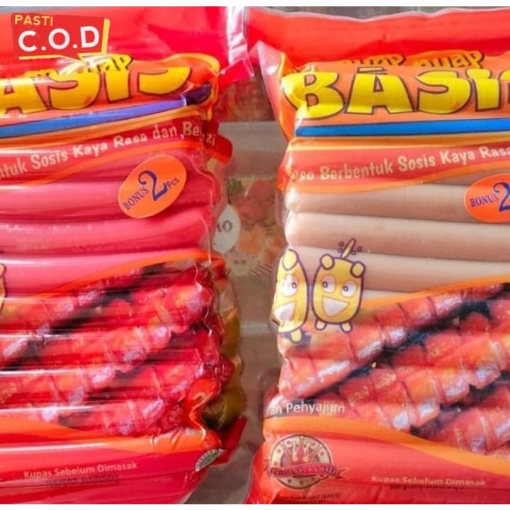 

Sosis sapi bakar Basis enak dan segar isi 25 pcs bonus 2 pcs