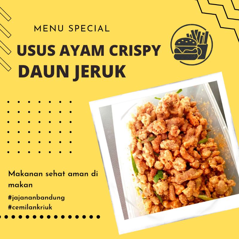 

USUS AYAM CRISPY/CAMILAN/MAKANAN RINGAN/JAJANAN MURAH