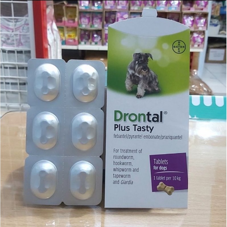 Obat Cacing Drontal Dog / Drontal Plus / Drontal Dog