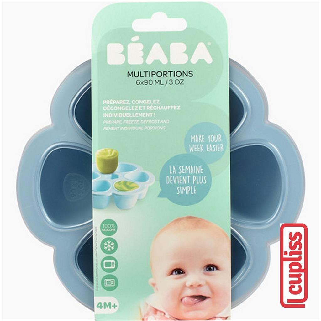 BEABA Silicone Multiportions 90 ml 120544 Blue Alat Makan Anak