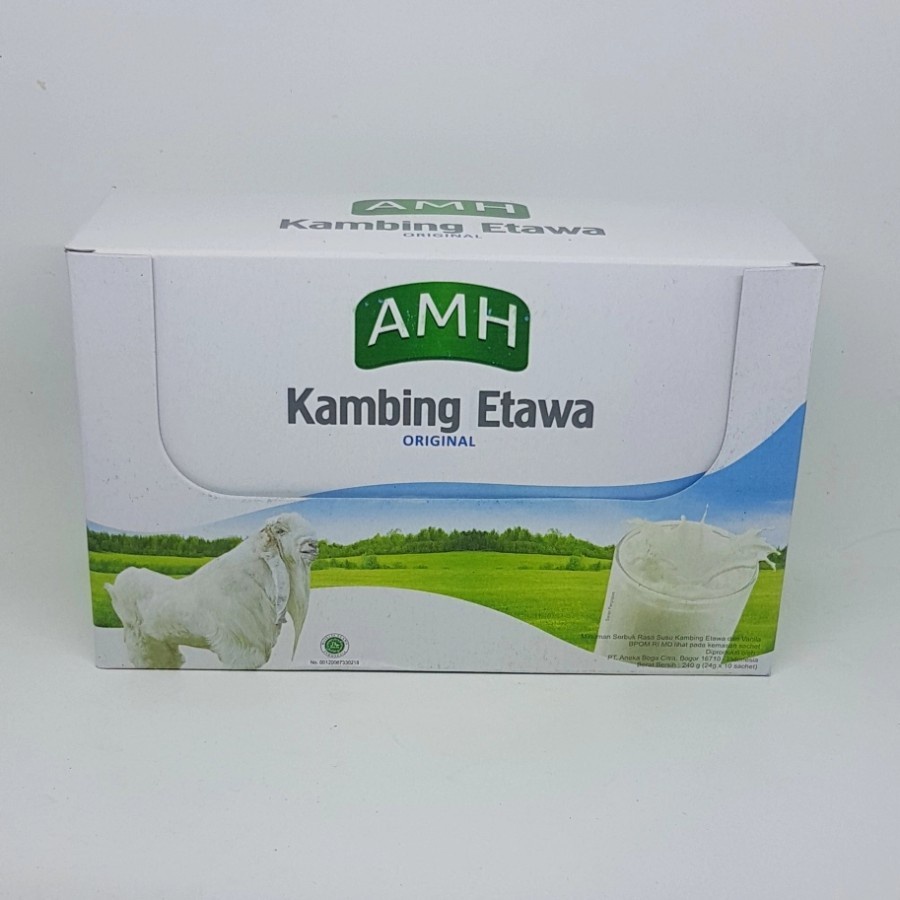 

susu AMH kambing etawa rasa original isi 10 sachet per box