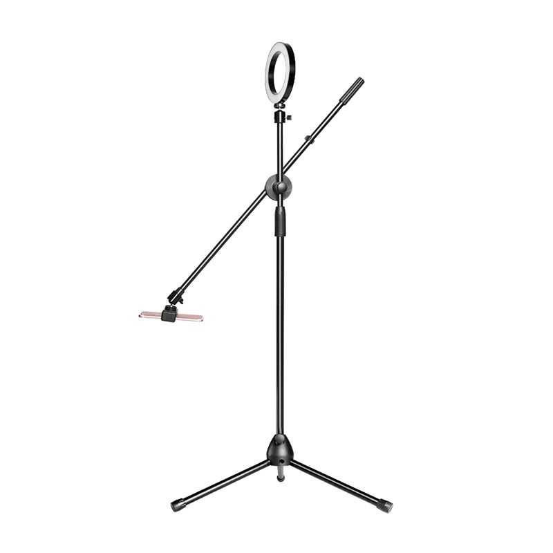 Tripod Stand Holder Smartphone Boom Arm Ring Light