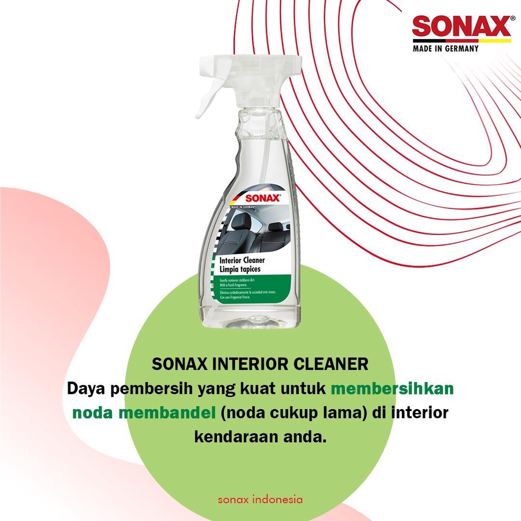 SONAX INTERIOR CLEANER ECER Pembersih Kuat Noda Membandel Bercak MURAH