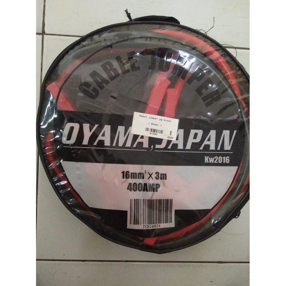 UPDATE KABEL JUMPER AKI MOBIL 400 AMPERE KUAT TEBAL 16 MM X 3 M OYAMA JAPAN TERMURAH