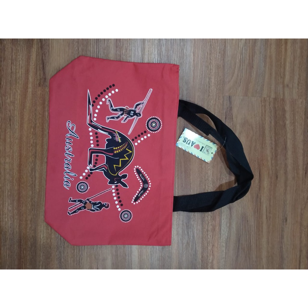 

Tas souvenir Aus merah Large