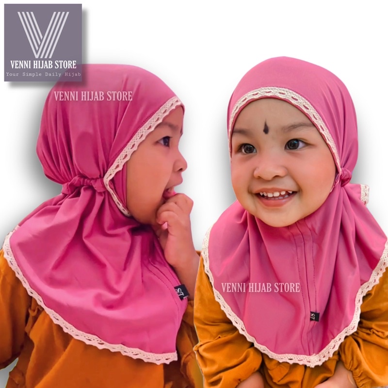 BERGO ANAK JERSEY / INSTAN HIJAB BAYI (0-12bulan)