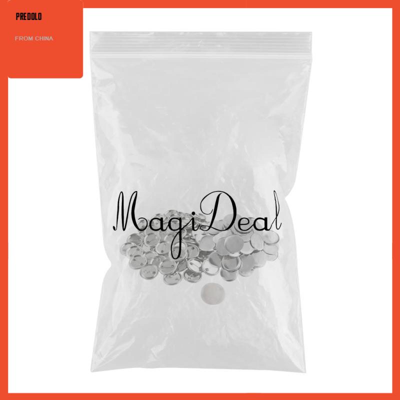 [In Stock] 100Sets Blank Button Badge Parts Material for DIY Gifts Presents Unisex