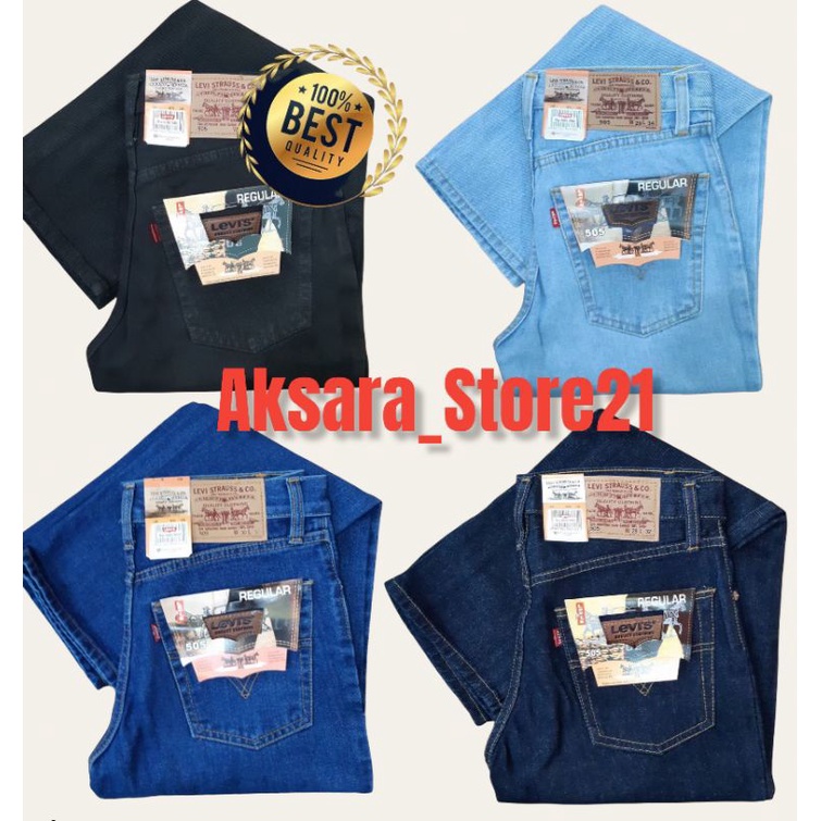 BISA COD Celana Jeans LEVIS 505 Reguler Pria / Celana Jeans LEA 606 Pria Panjang Terlaris Murah
