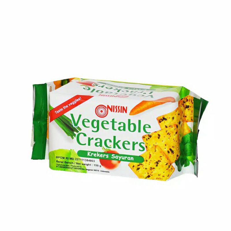 

NISSIN Vegetable Crackers 150 gram - Biskuit Sayuran