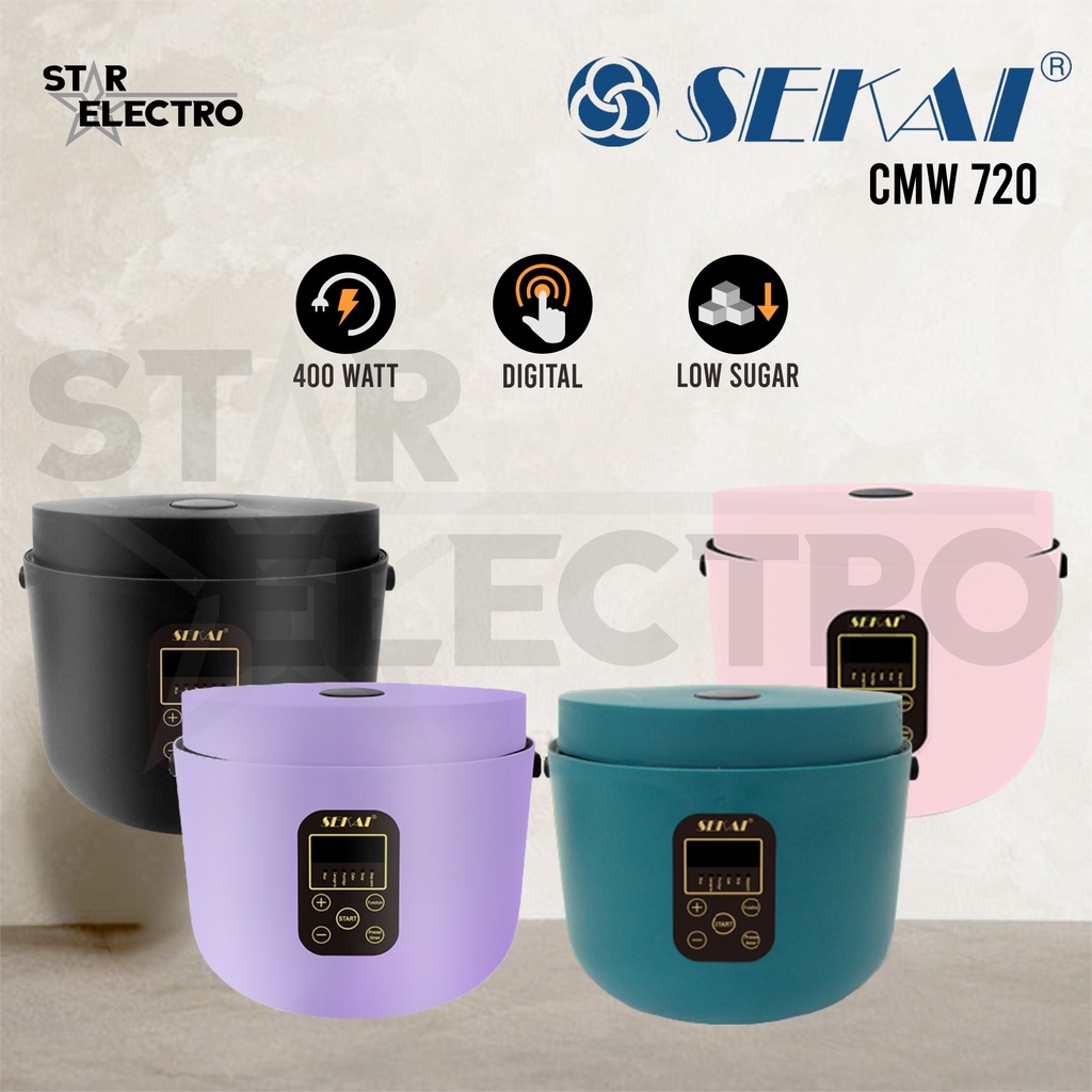 Jual SEKAI Rice Cooker Digital Low Sugar Low Carbo / CMW 720 Shopee