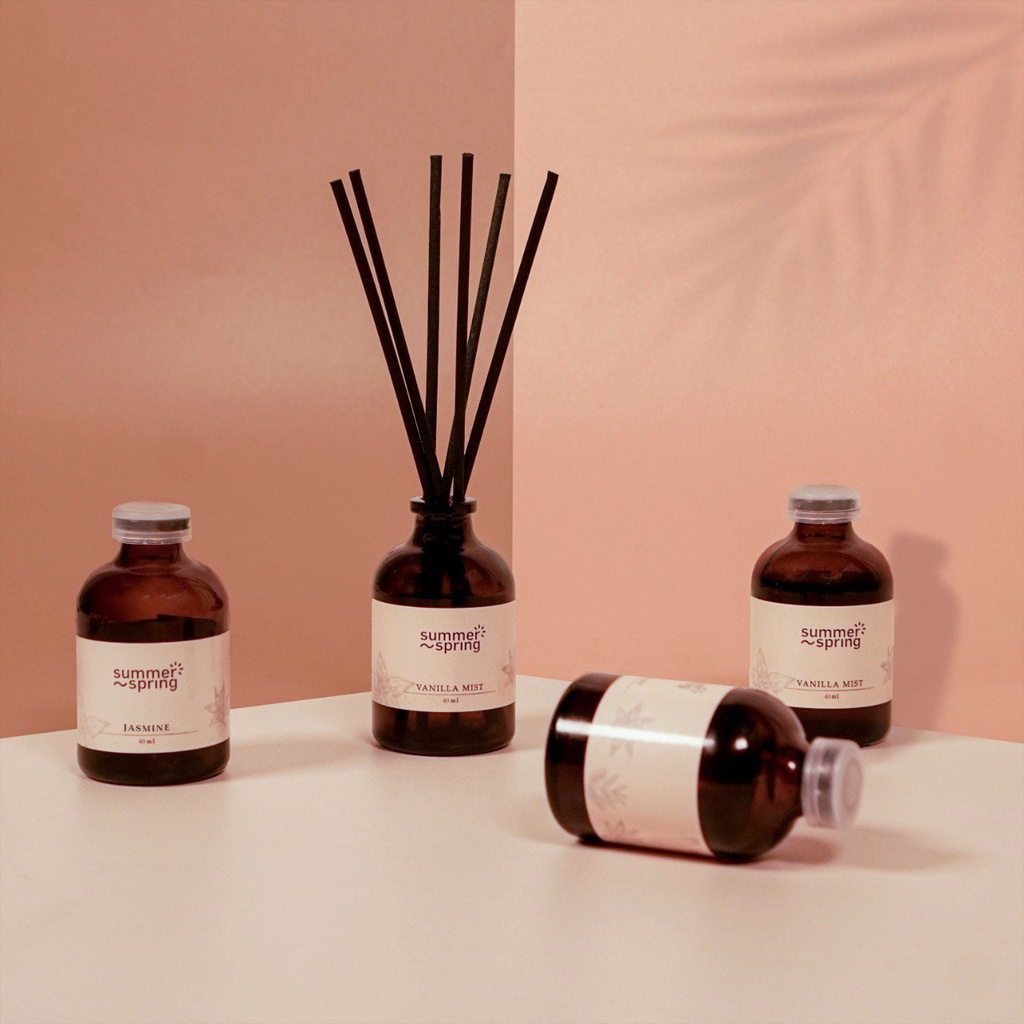 Jual Pengharum Pewangi Ruangan Reed Diffuser Summerspring Lilin Aroma Terapi Premium Shopee