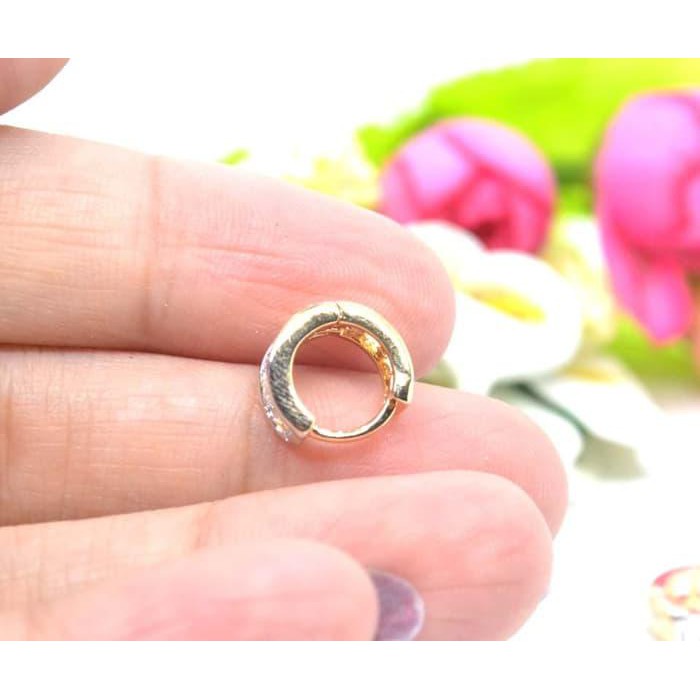 Termurah Xuping Anting Catok Mini Mix Lapis Emas Putih