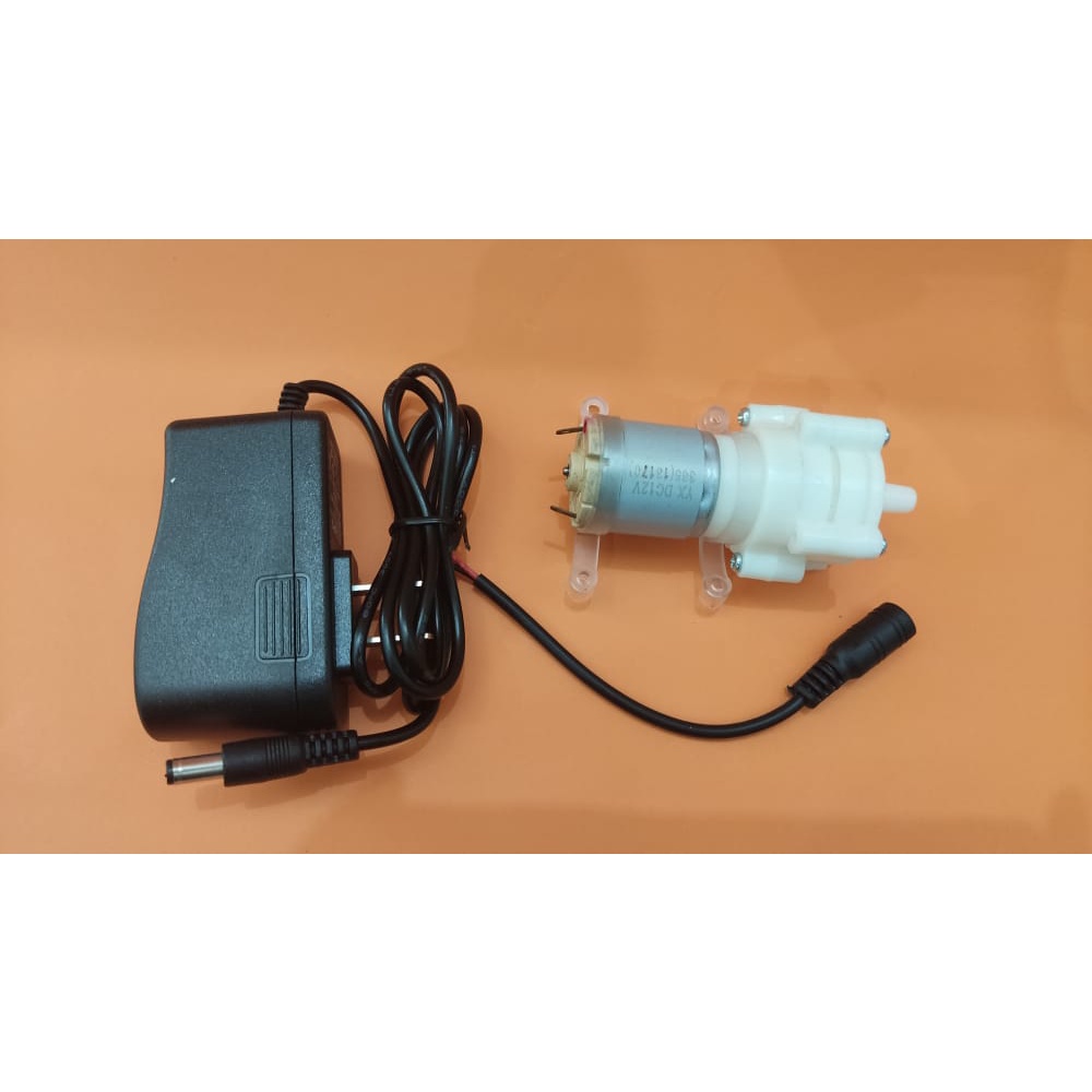 PAKET!! MINI POMPA AIR 365 12V + POWER SUPPLY (8039)